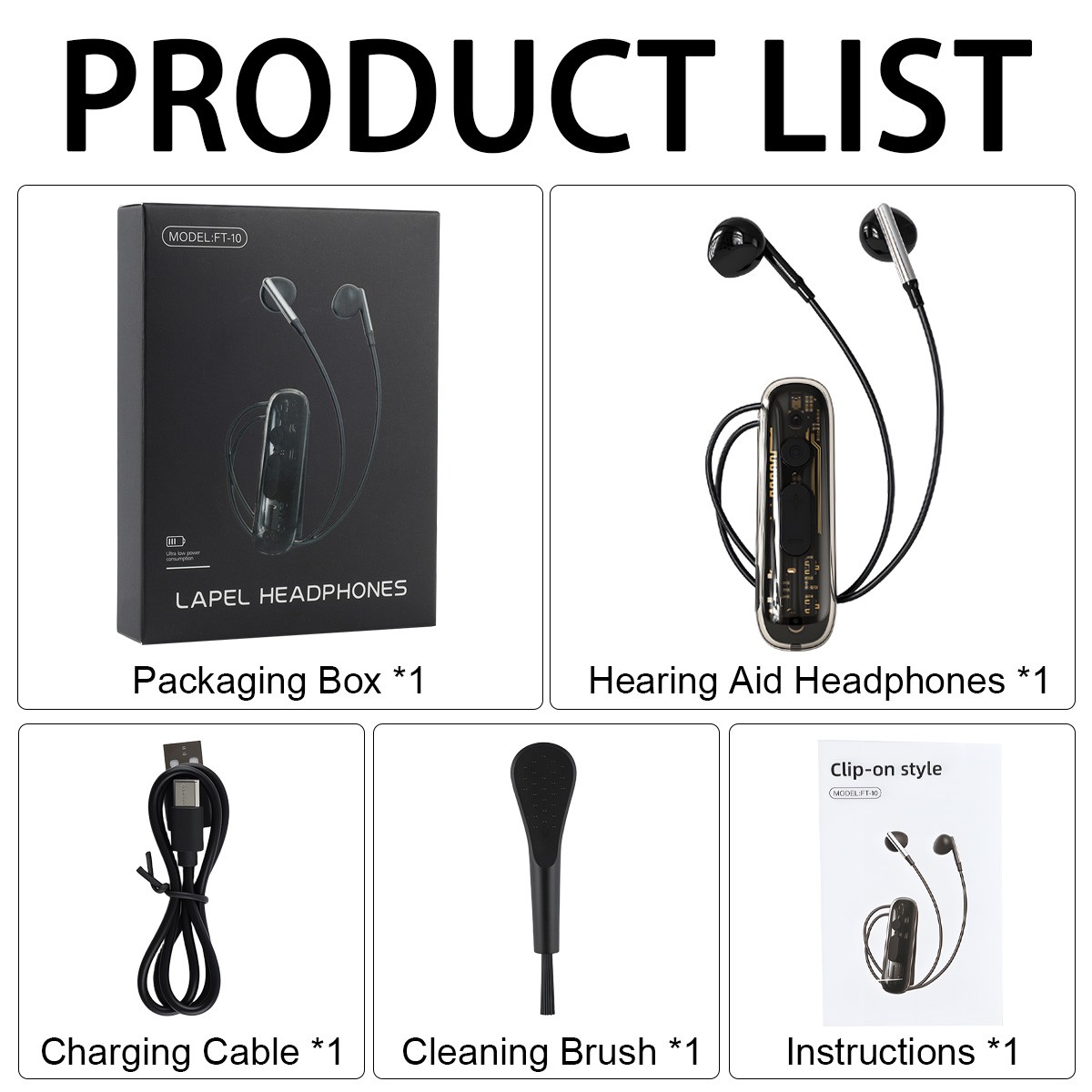 Bluetooth 5.4 Hearing Aids for Seniors Hearing Amplifier Device Aids Earphones