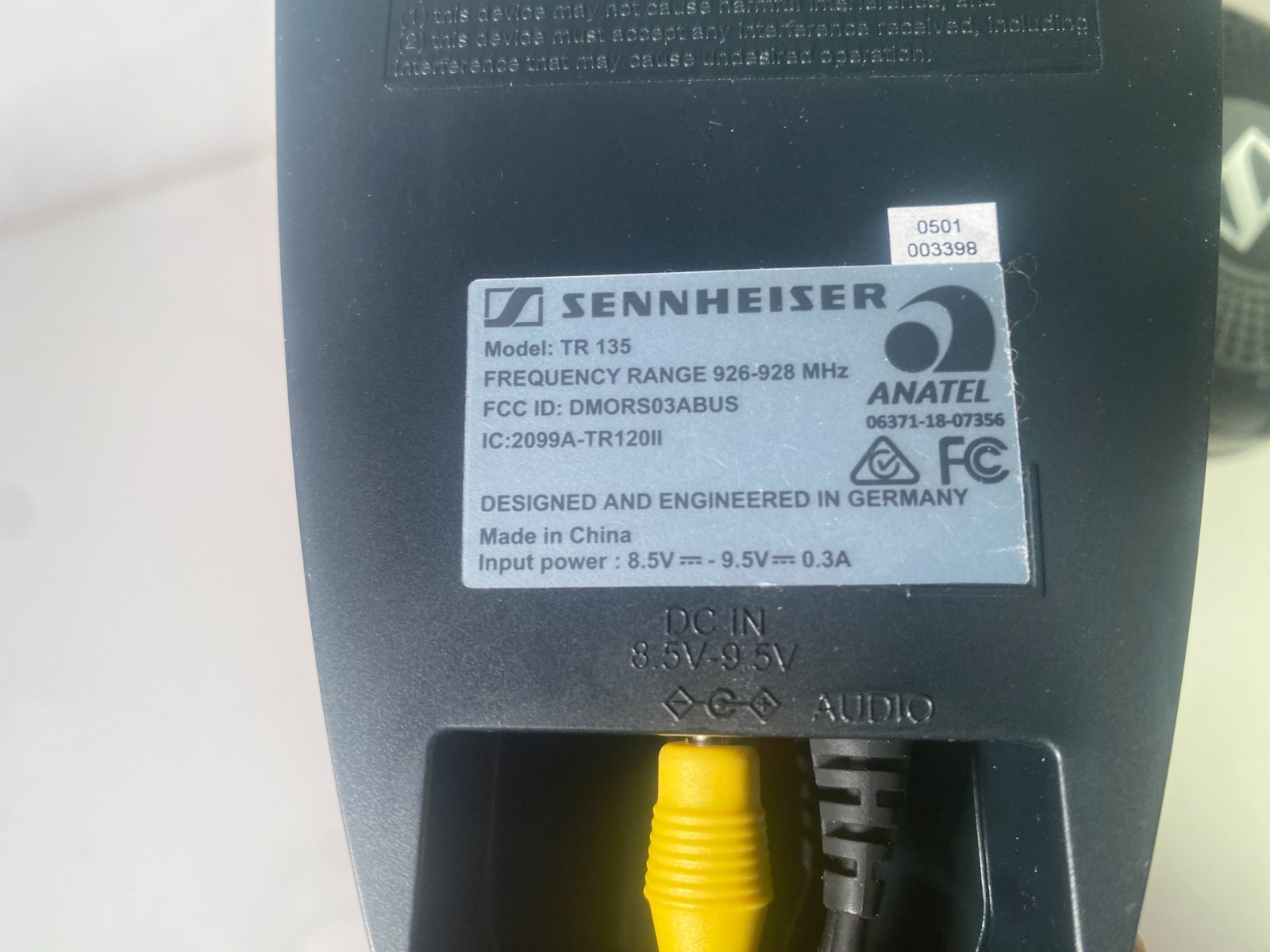 Sennheiser wireless headphones HDR 135 (TR 135) With base + cables