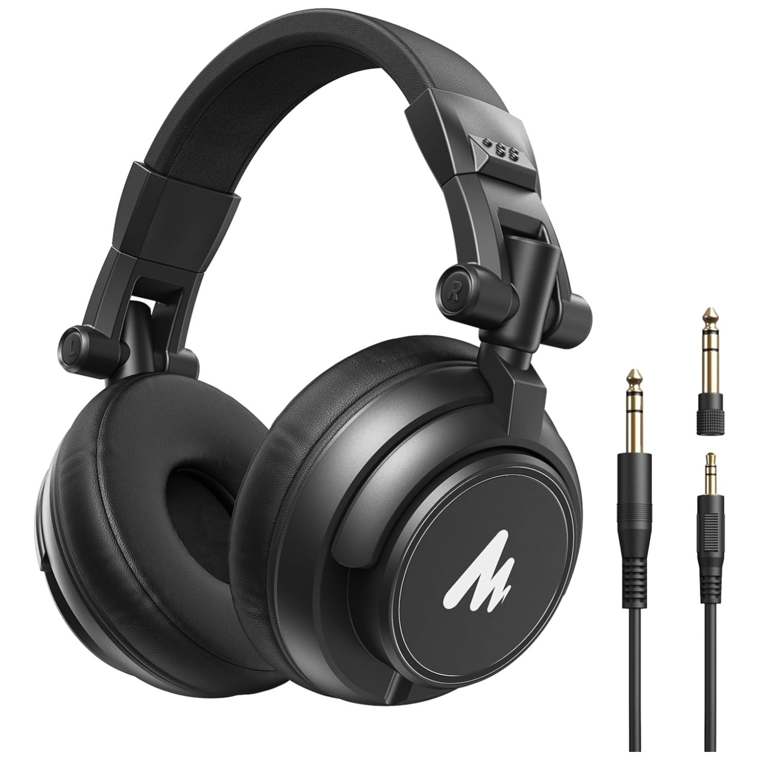 Wired Studio Monitor Headset with 3.5mm to 6.35mm Jack