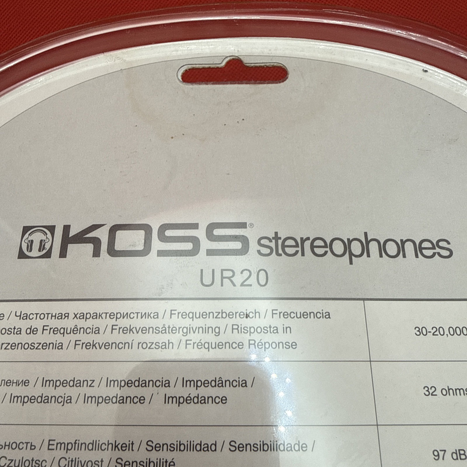 Koss UR20 Noise Isolating Over-Ear Headphones (Black) 179194