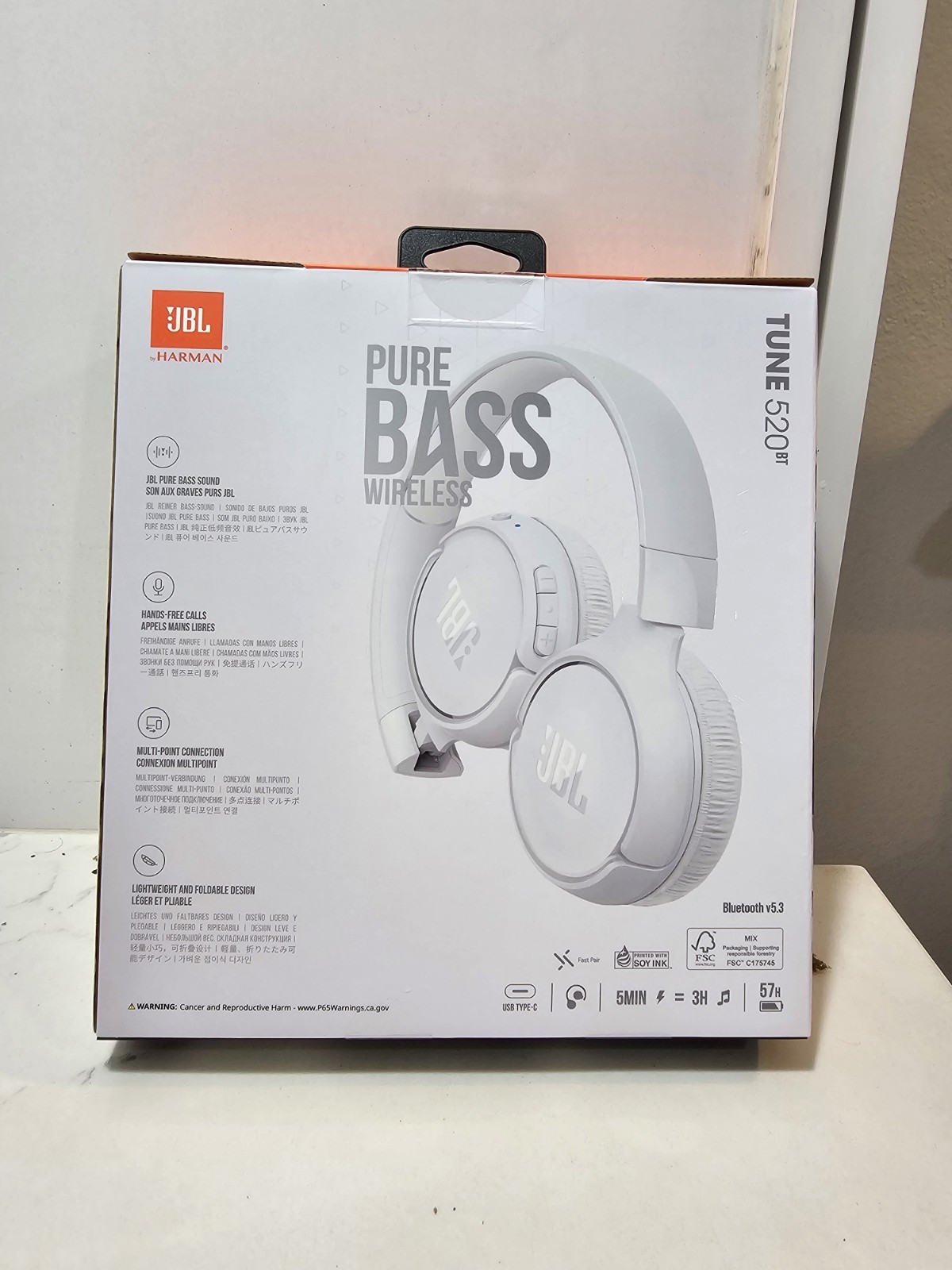 jbl harman bluetooth headphones Tune 520bt