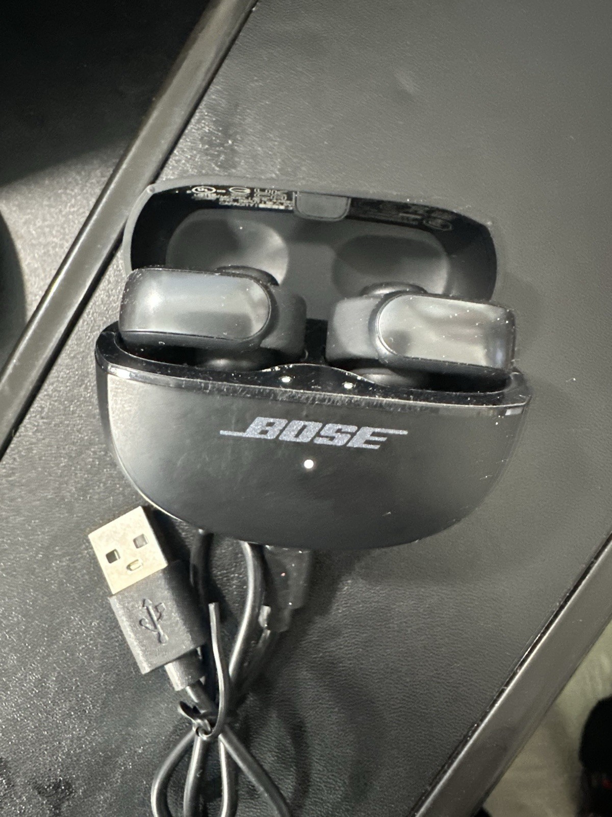Bose Ultra Open-Ear True Wireless Open Earbuds, Black