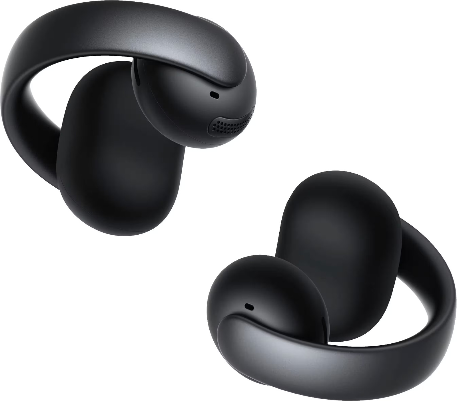 Soundcore – by Anker AeroClip Open-Ear Cip-On Earbud Headphones – Black