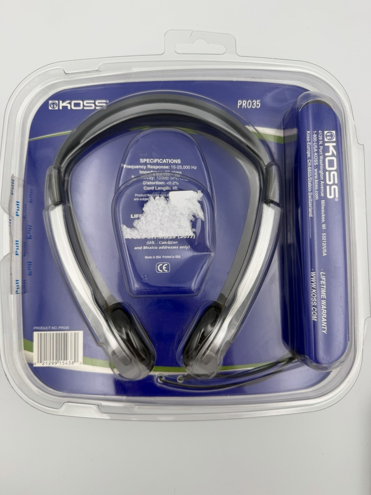 NEW SEALED Koss PRO35 Titanium Portable Headphones with Volume Control PRO 35