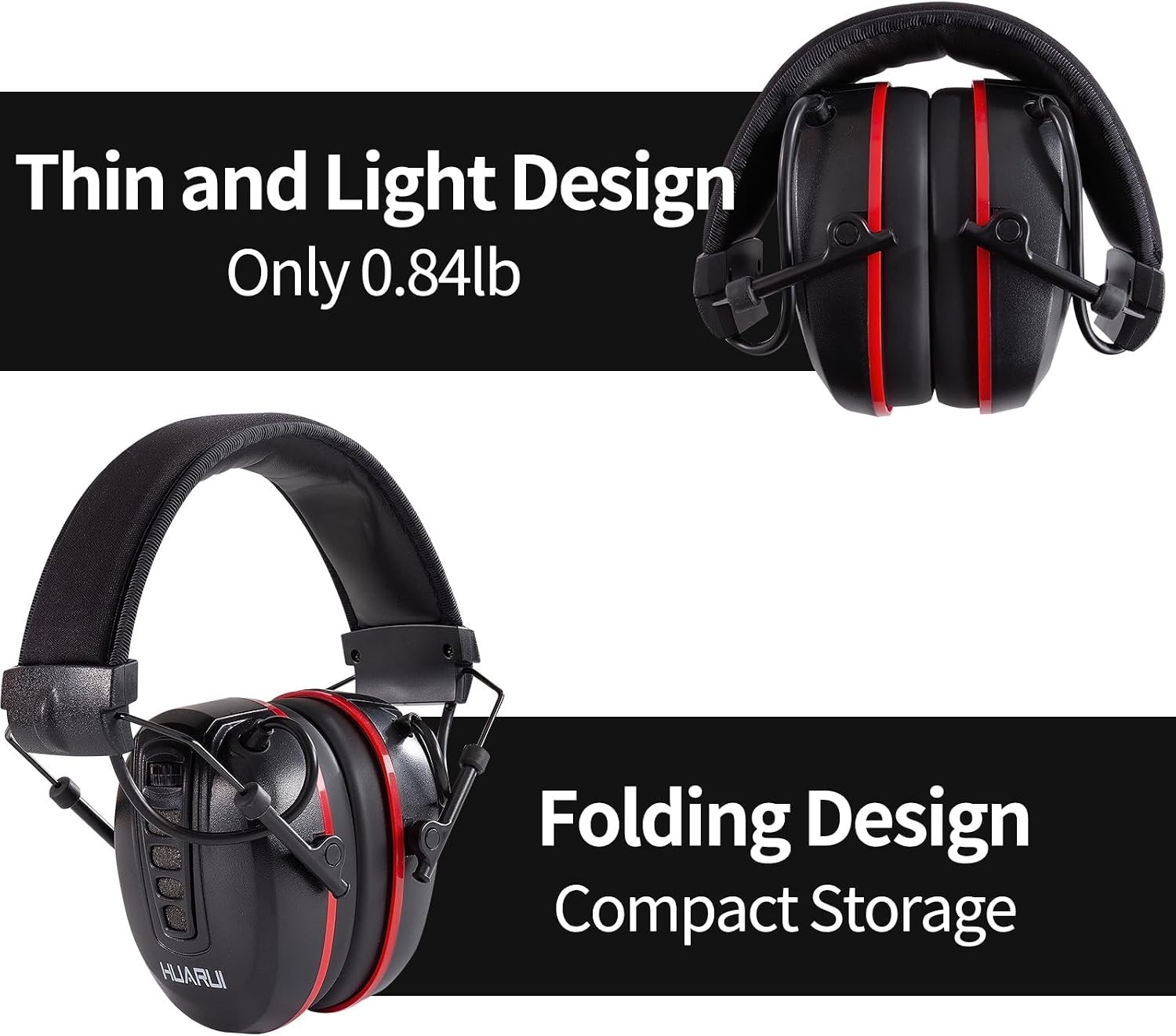 Adjustable 24dB Noise Cancelling Earmuffs for Gun Range – Ultimate Comfort