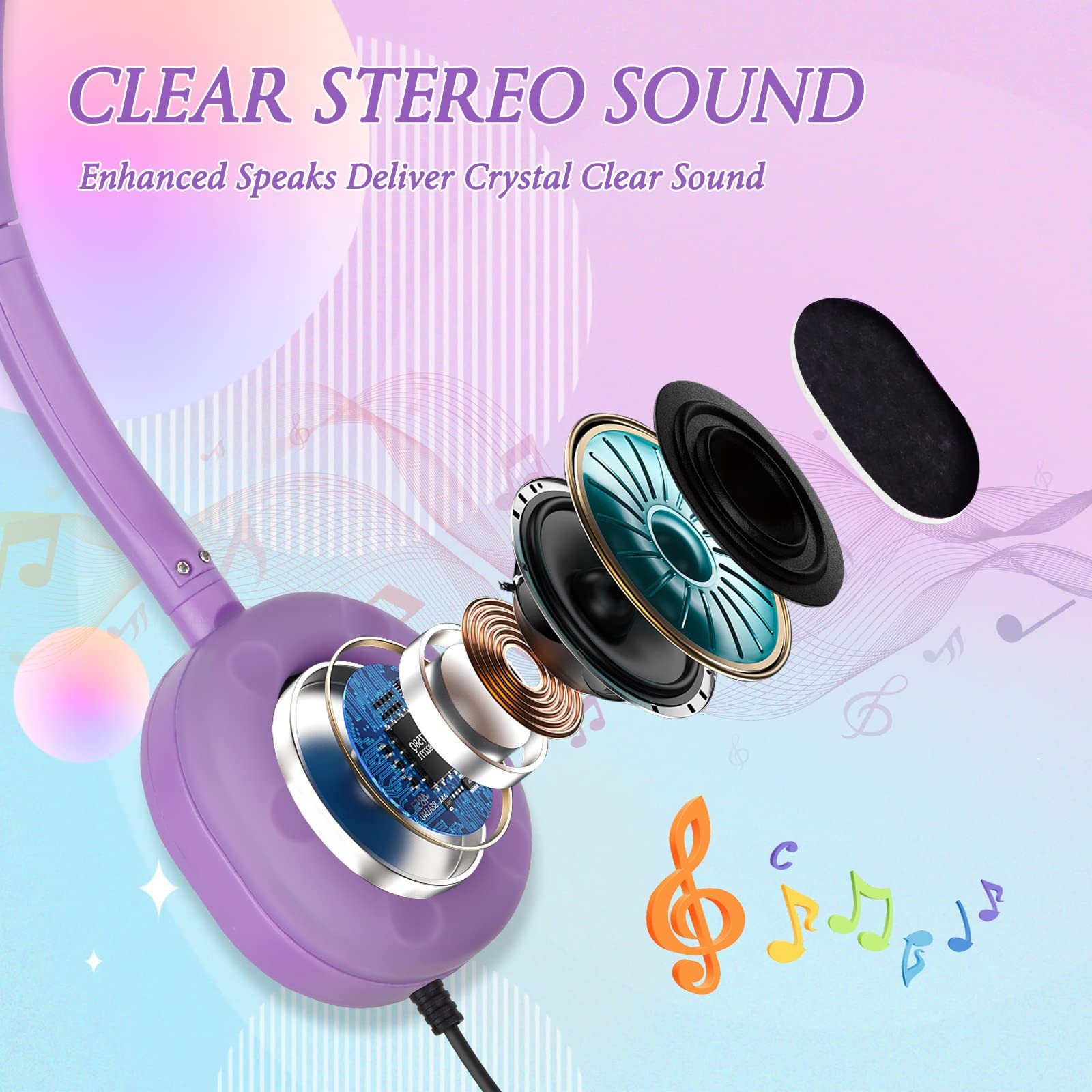 Headphones for Kids School Classroom Bulk 10 Pack Multi Colored,Wired Adjusta…