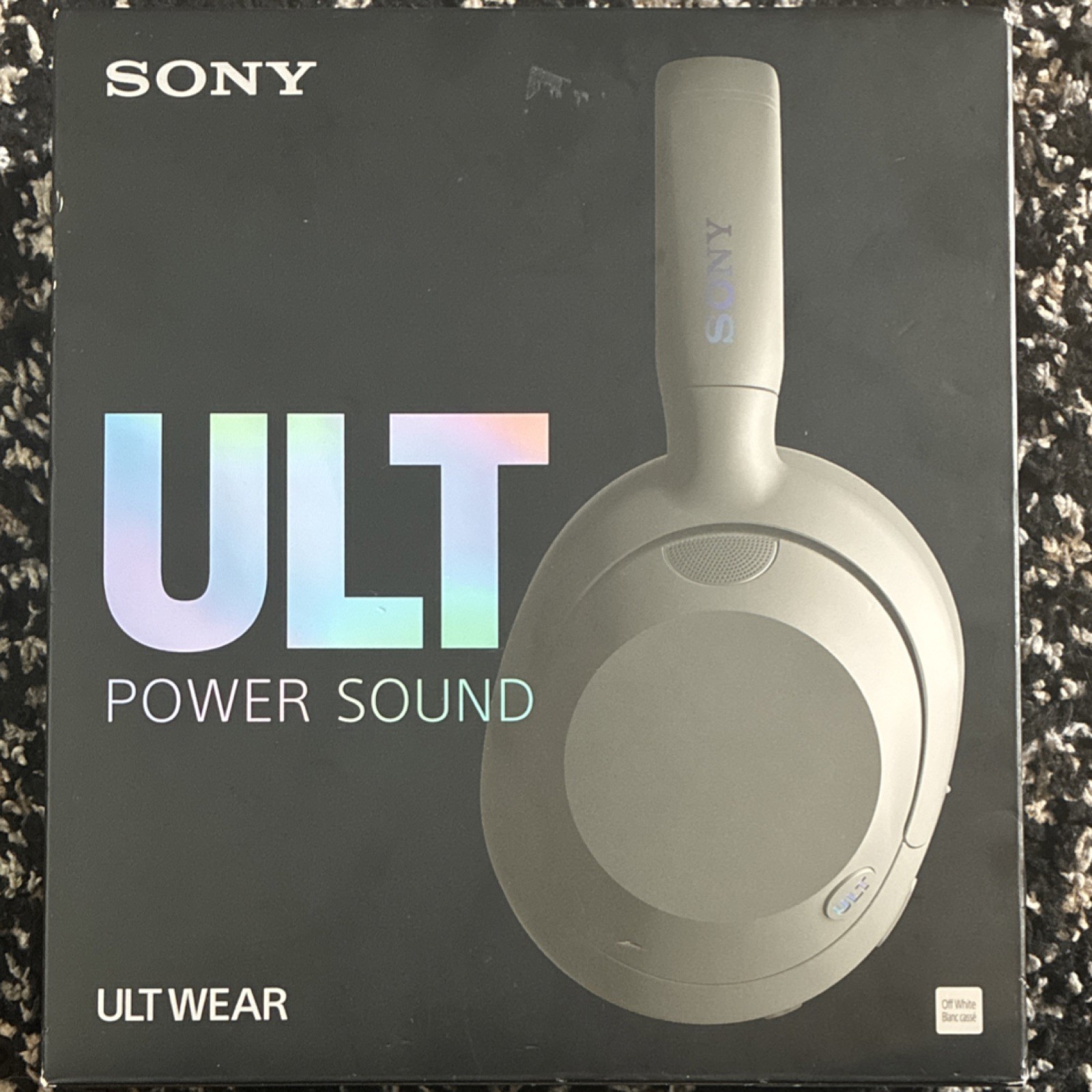 sony wh-ult900n headphones, wireless noise cancelling, off white