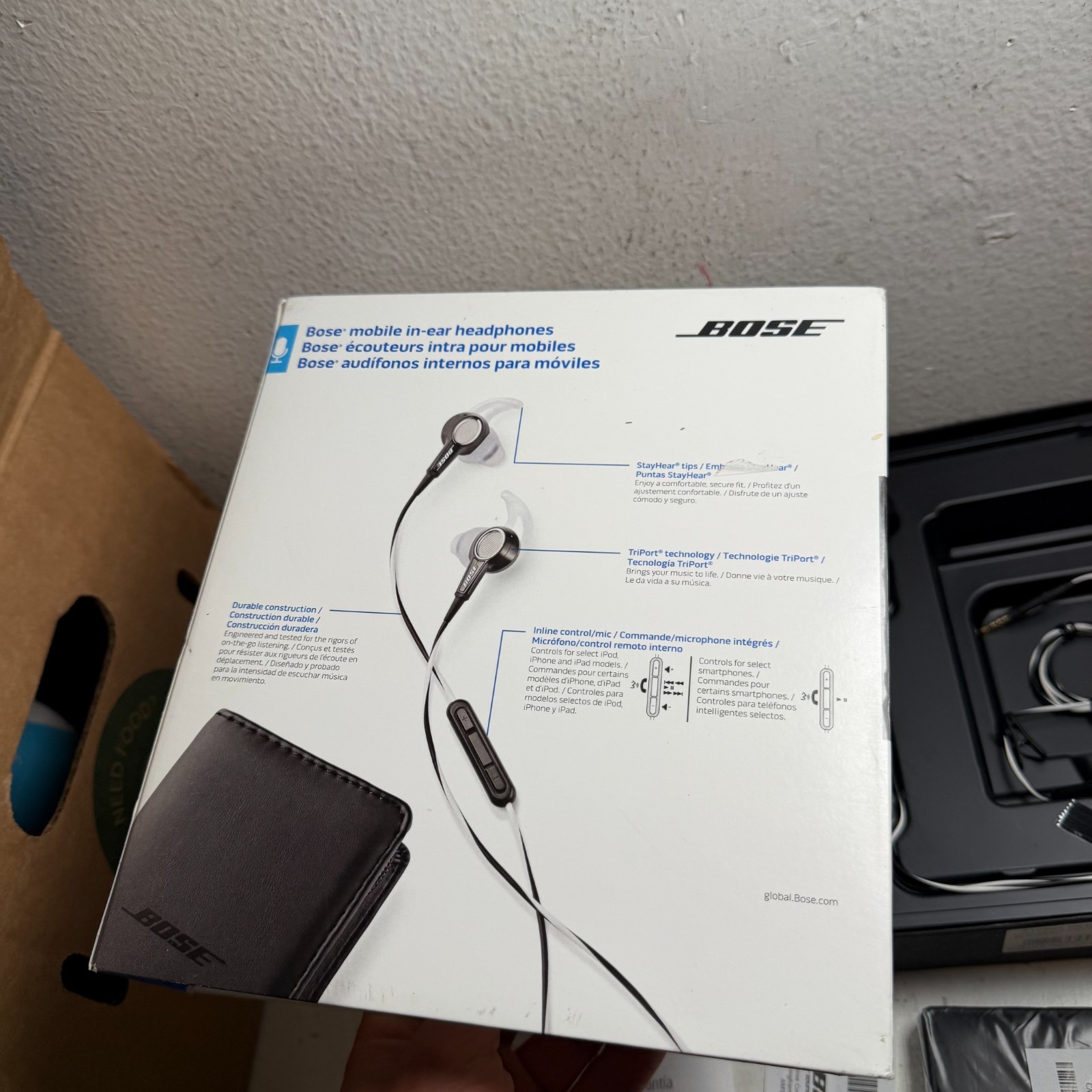 Bose MIE2 Black Water Resistant Sound Isolation Mobile In-The-Ear Headphones