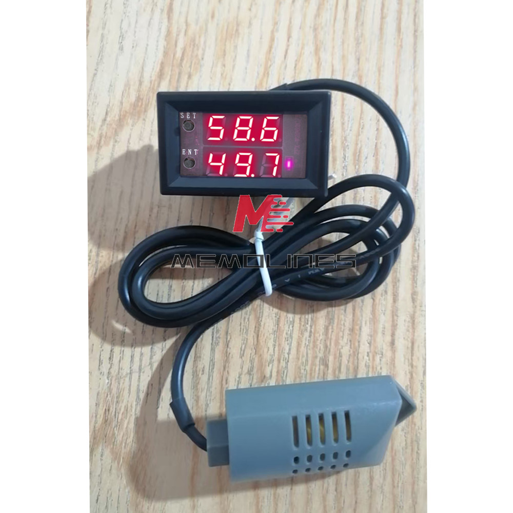 10PCS W2062C 10A DC12V/24V Digital Humidity Controller Hygrometer Sensor