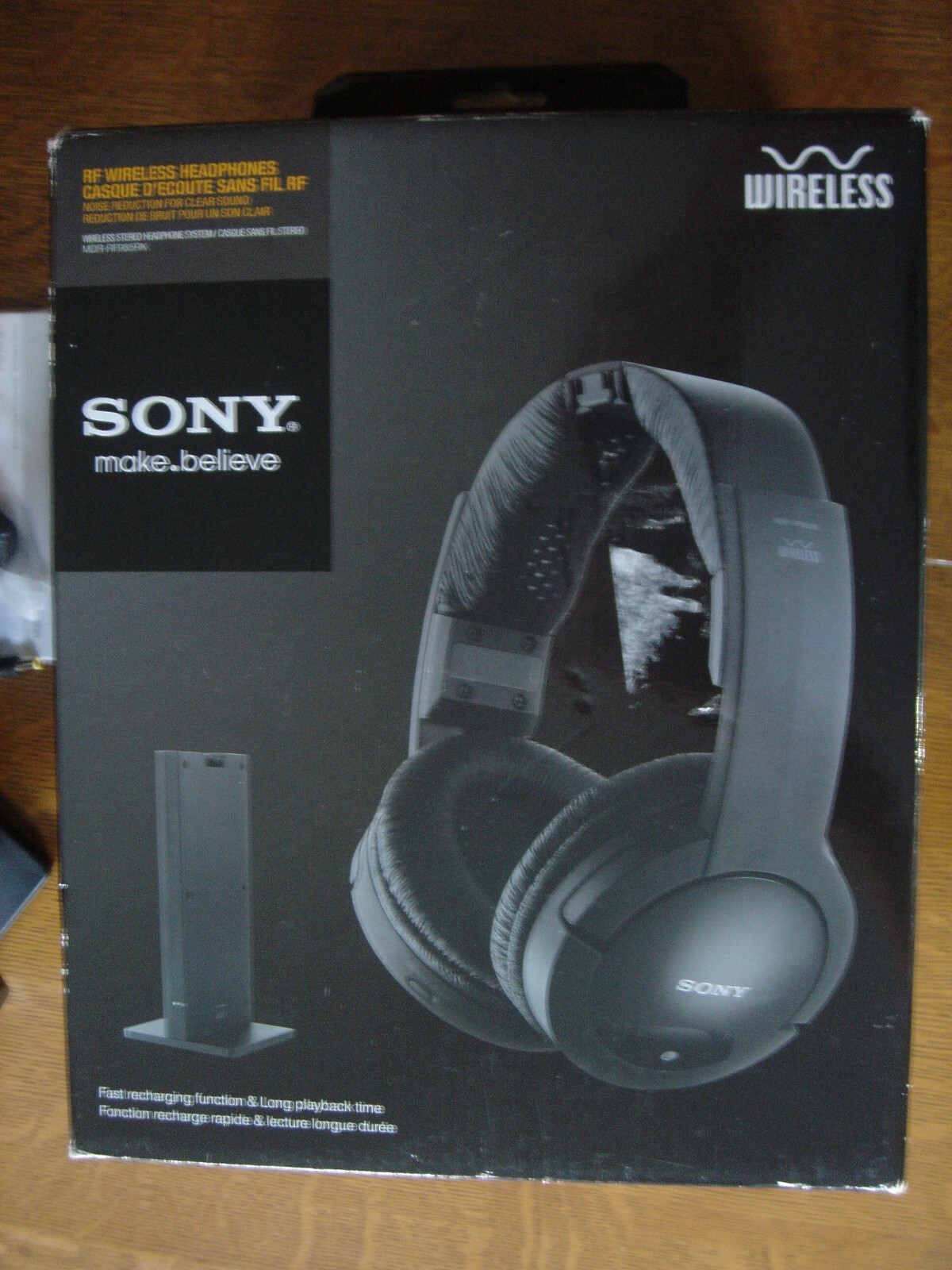 SONY MDR-RF985RK WIRELESS HEADPHONES STAND CABLES MANUAL , working condition