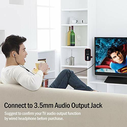 Headphones for TV with LONG CORD Earbuds 12FT / 3.5M Extension Cable Earphones