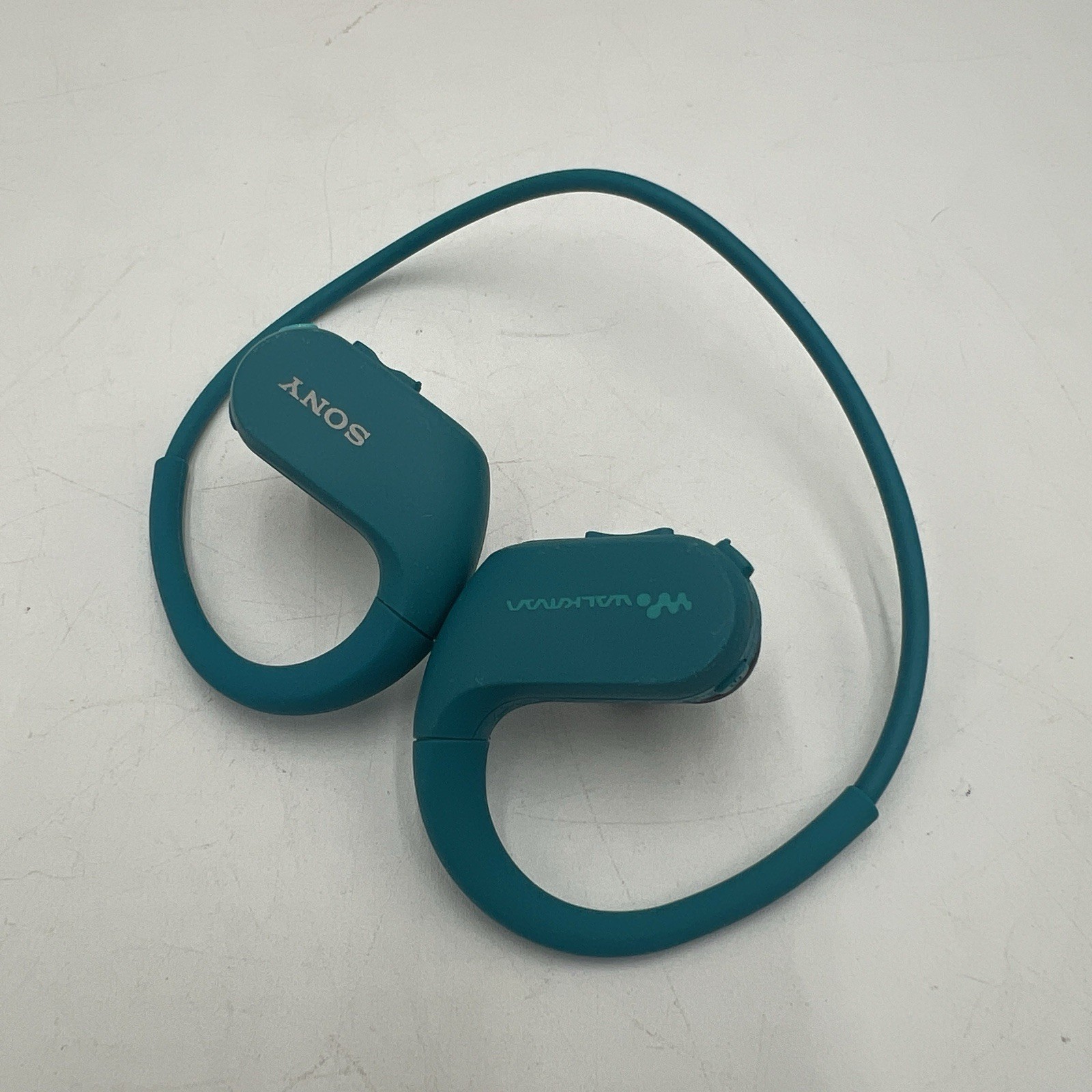 Sony Walkman NW-WS413 Wireless Headphones Blue For Parts No Audio