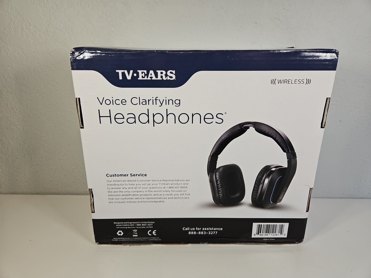 TV EARS Voice Clarifying Headphones 100 Ft Over Ear Tested