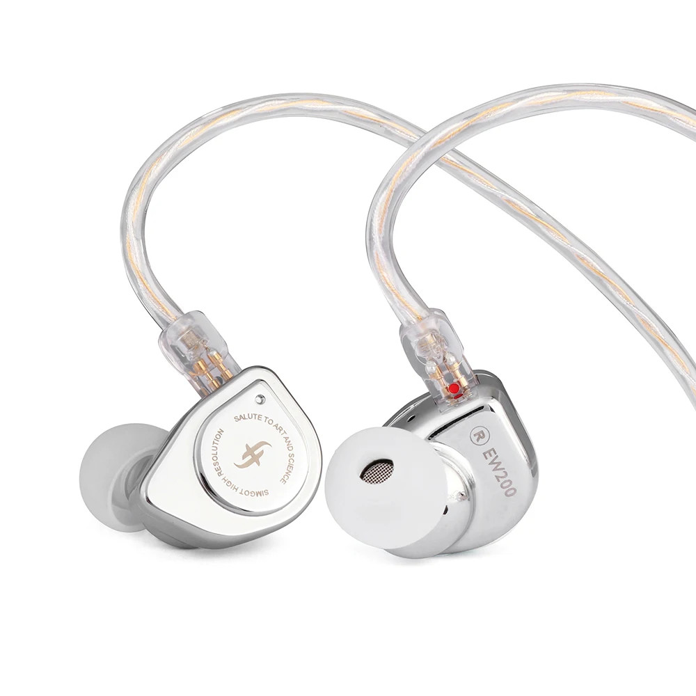 SIMGOT EW200 10mm Dual Magnetic Dynamic Driver In-Ear Earphones HiFi