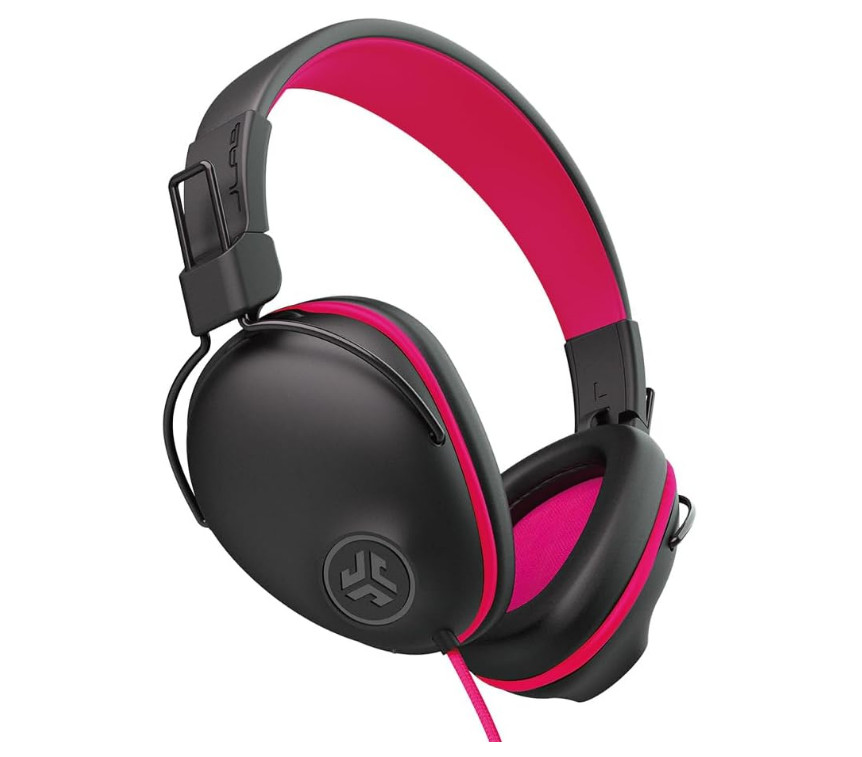 JLab JBuddies Pro Kids Wired Over-Ear Headphones 85dB Black/Pink New Japan