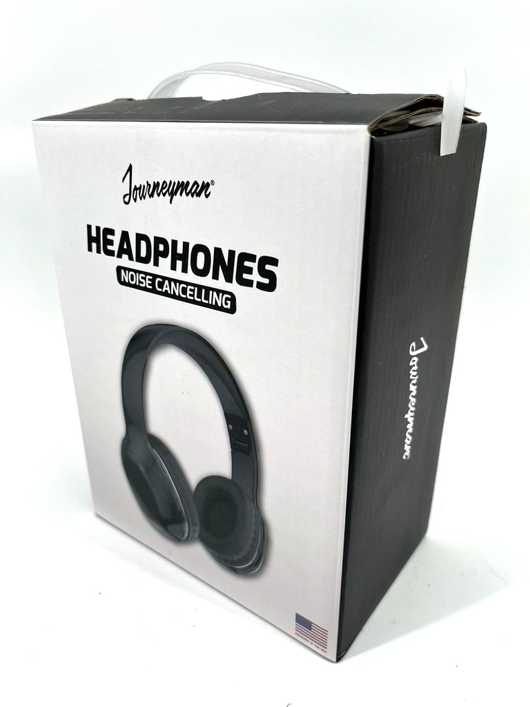 Journeyman Noise Cancelling Headphones Black 3.5mm Jack Over-Ear Double NEW
