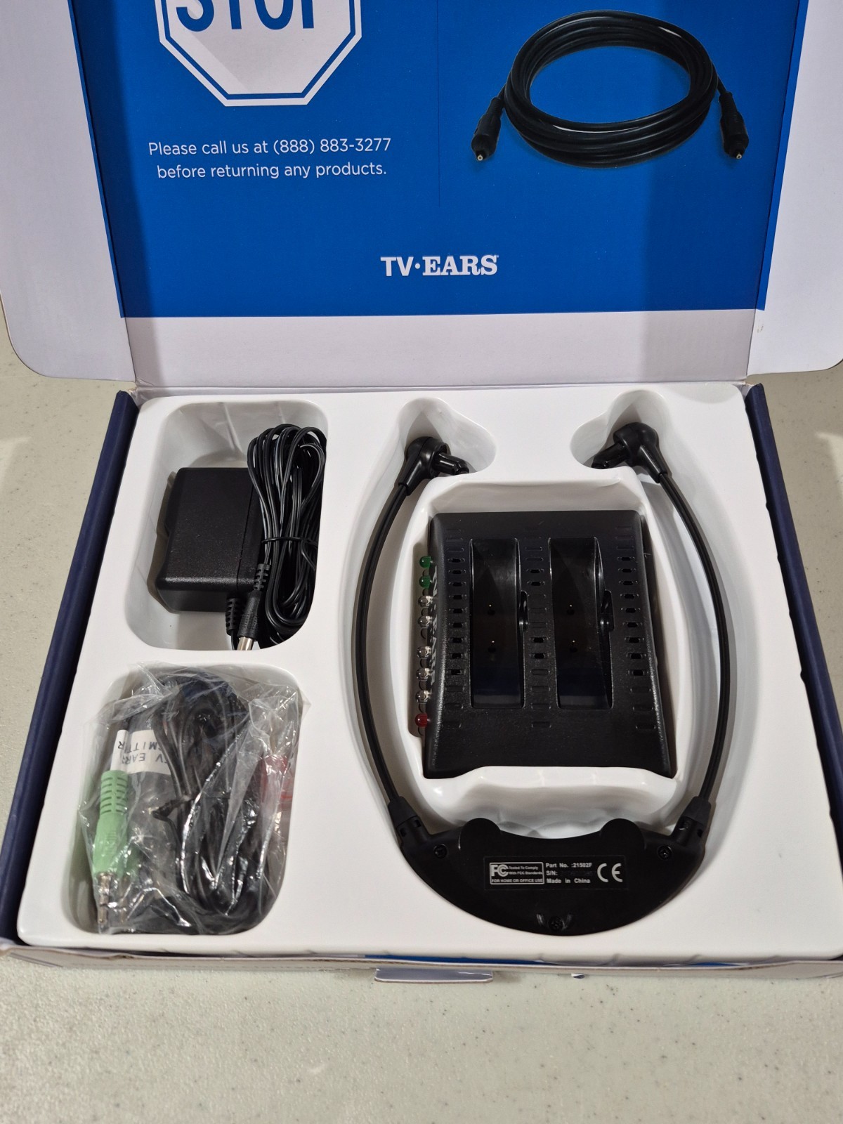 TV Ears 11841 Wireless Dual Digital Headphones – Very Clean – No Tips