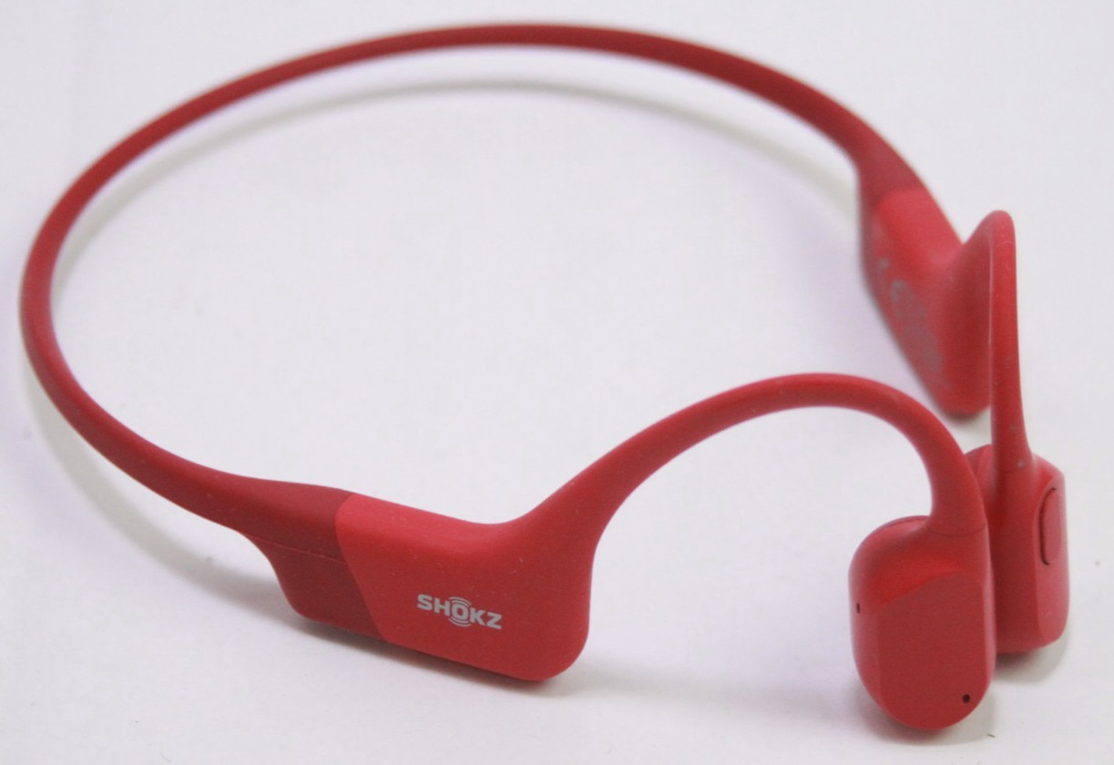 SHOKZ OpenRun Wireless Open Ear Headphones Red S803 HEADPHONE ONLY NO CABLE