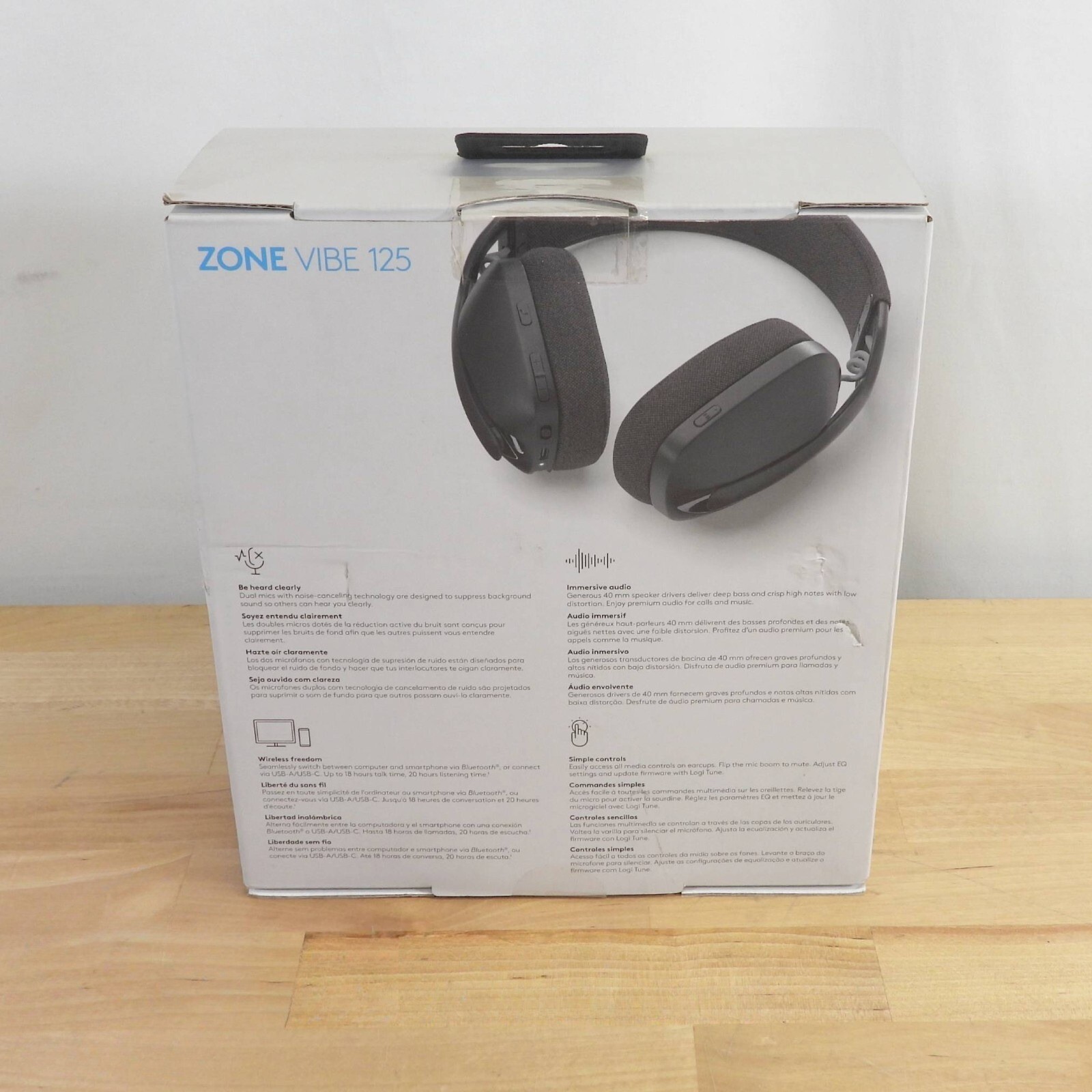 Logitech Zone Vibe 125 wireless headphones