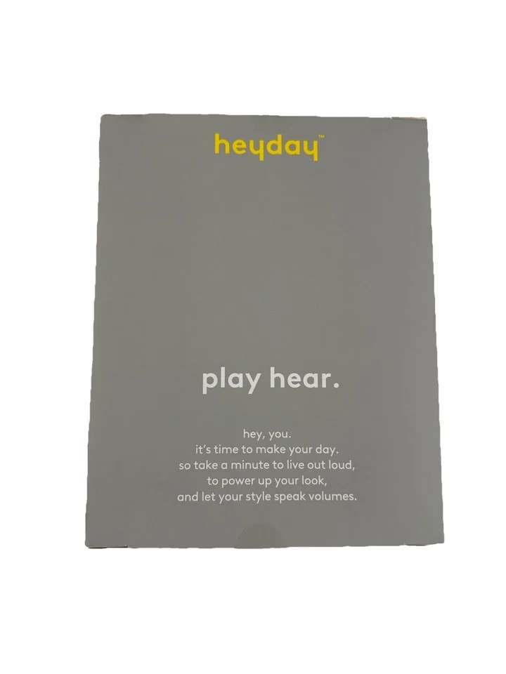 Heyday Wireless On-Ear Headphones with Microphone – Brown Checkered – New