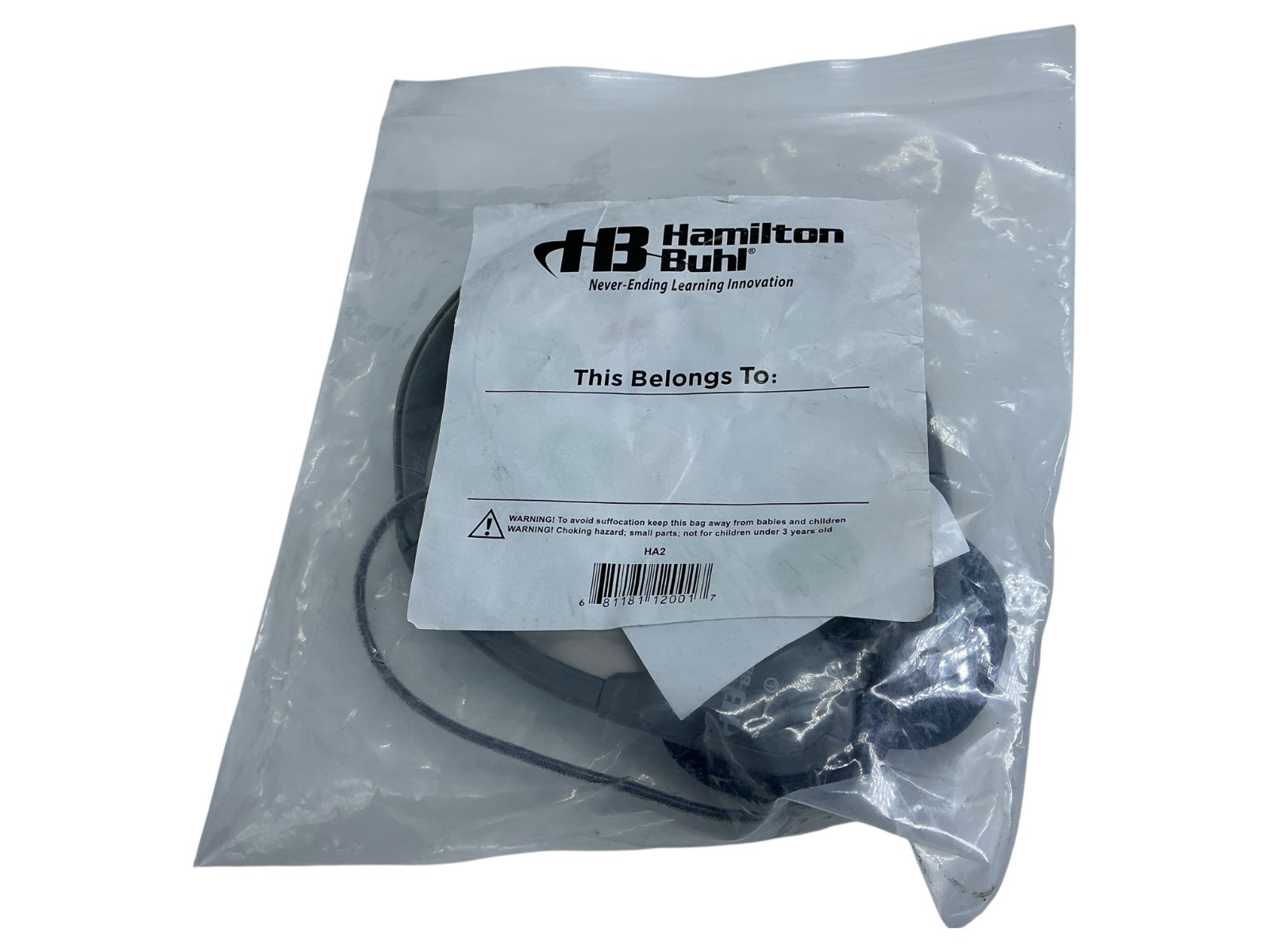 Hamilton Buhl On Ear Stereo Headphone with Volume Control HA2V