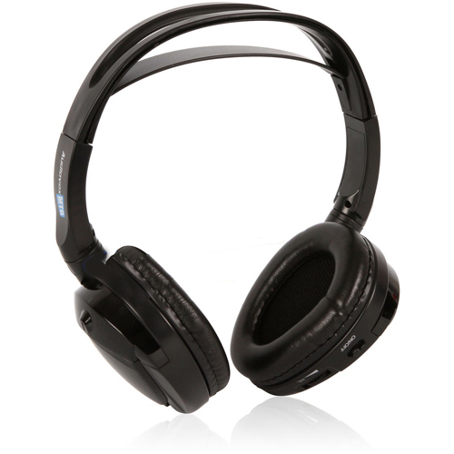 Audiovox Wireless IR Infrared Stereo Headphones For Car DVD Player – Black