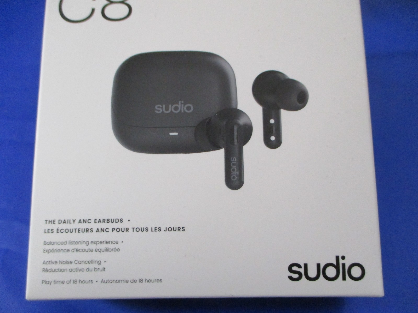 Sudio C8 The Daily ANC Earbuds New in Box 18 Hour Play Time