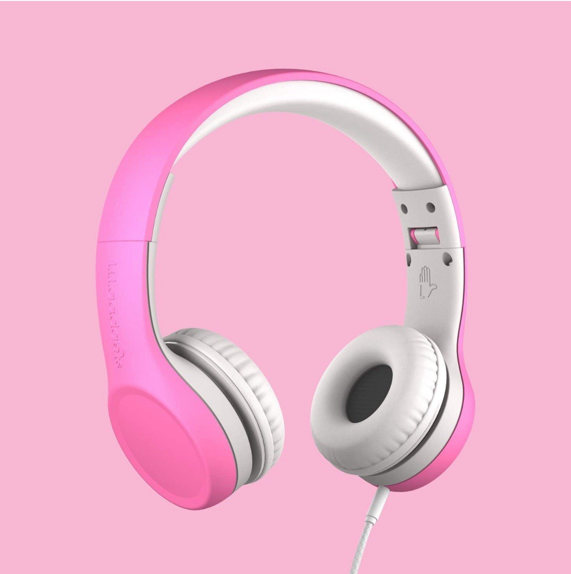 LilGadgets Kids Headphones for School – Ages 3+, On-Ear, Foldable, Wired Pink