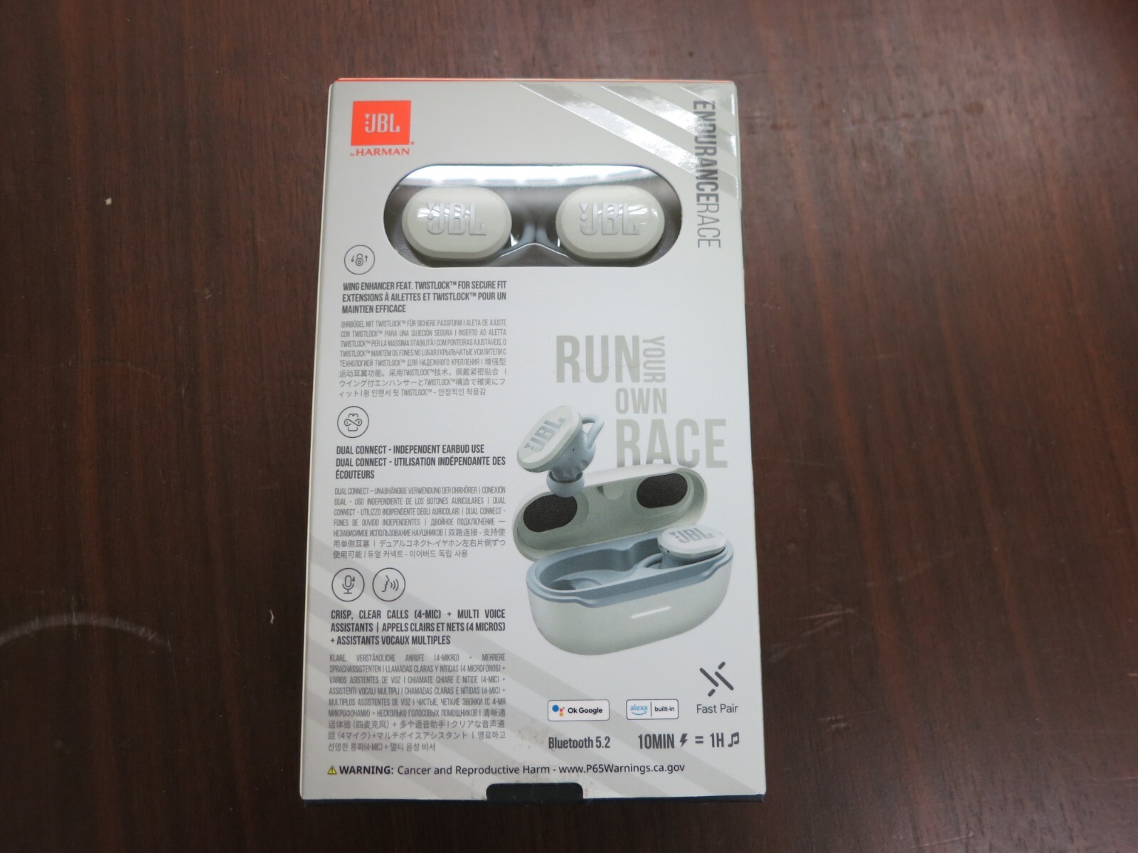 JBL Endurance Race True Wireless In-Ear Sport Headphones -white