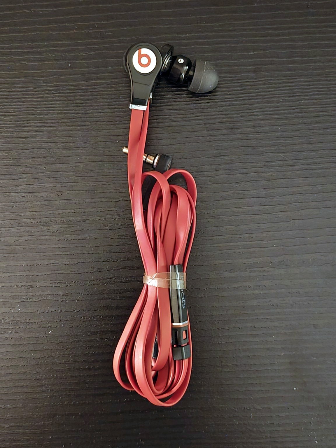 Beats by Dr. Dre Tour 1st Gen Monster Wired Earbuds Red 3.5mm Headphones Mic