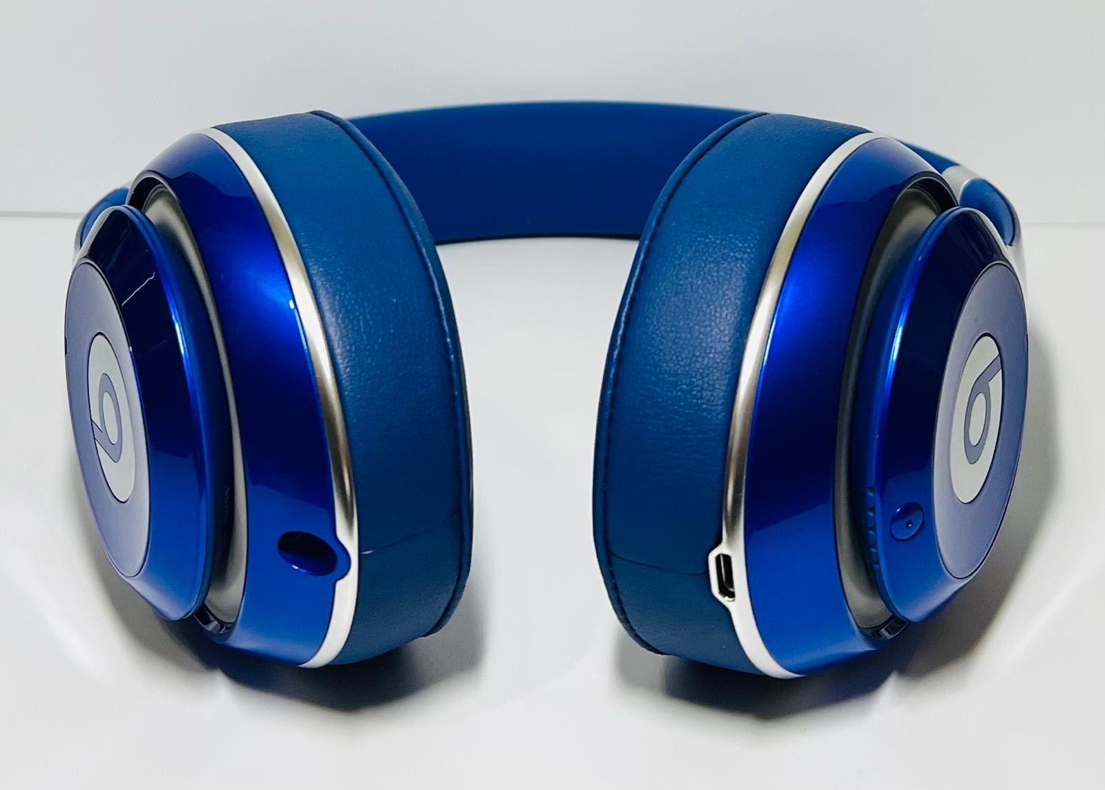 BEATS by Dr. Dre STUDIO2 WIRED BLUE GLOSSY -OVER-EAR HEADPHONES 100% TESTED
