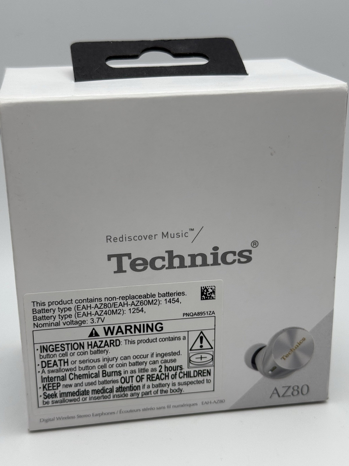 Panasonic Technics EAH-AZ80 Silver Premium True Wireless Earbuds Noise Canceling