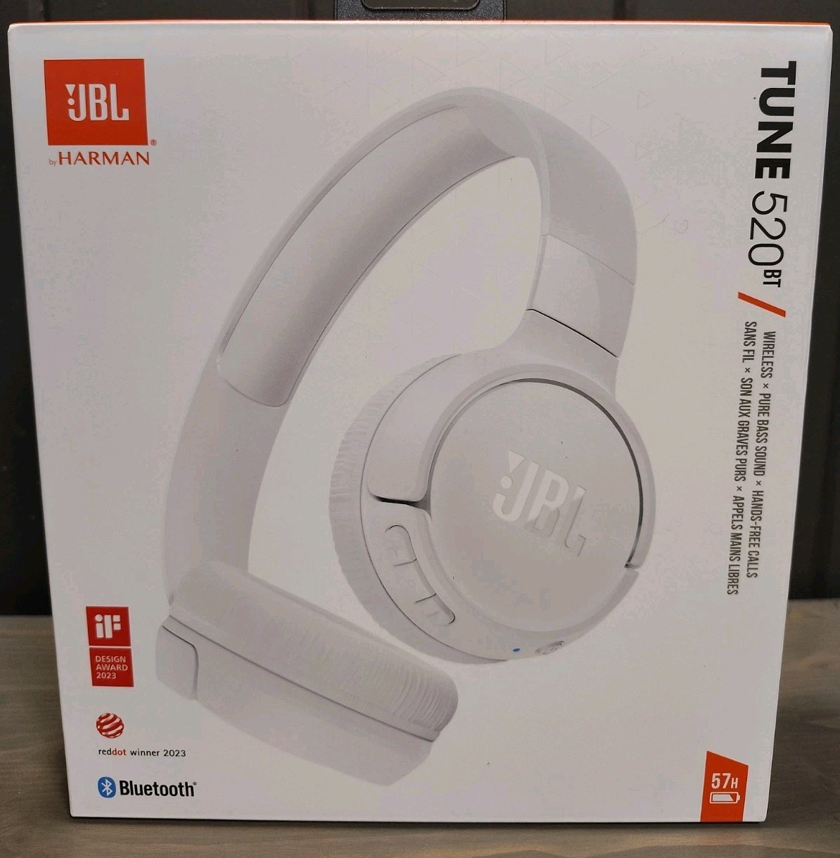 NEW – JBL Tune By Harman 520BT Wireless Bluetooth Headphones 57 Hours