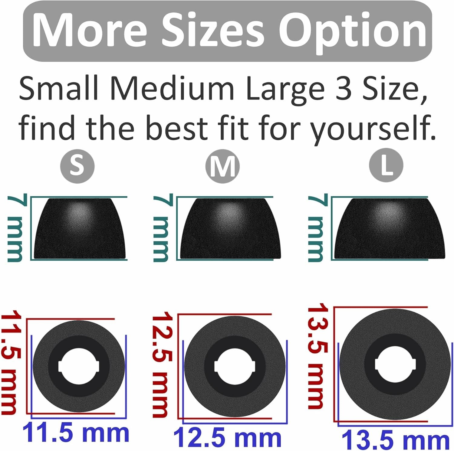 Replacement Memory Foam Compatible with Beats Solo Buds/Fit Pro/Studio Buds +…