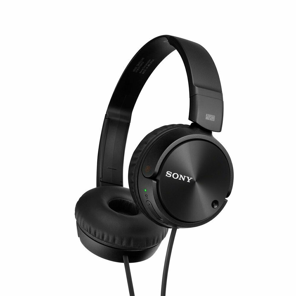 Sony Noise Cancelling Wired Headband Headphones Black MDR-ZX110NC
