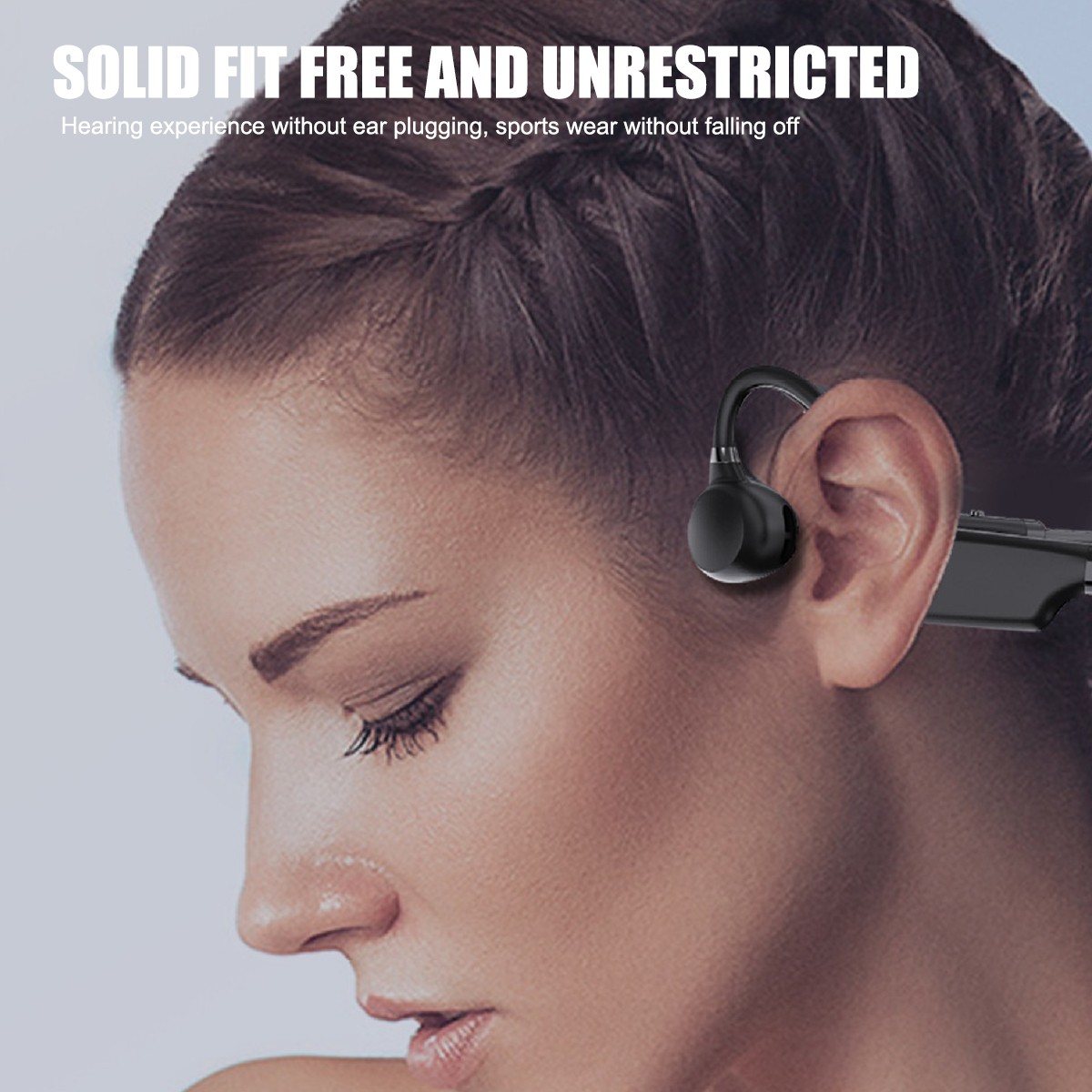 Outdoor Bone Conduction Headphones Bluetooth 5.3 Wireless Earbuds Sport Headset