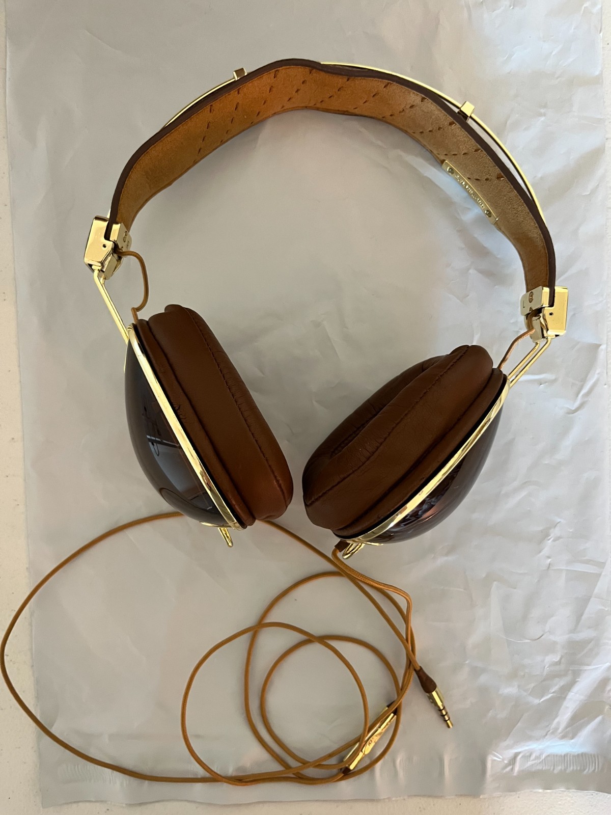 Skull Candy Supreme Sound x Roc Nation Aviator Headphones Brown / Gold Pre-Owned