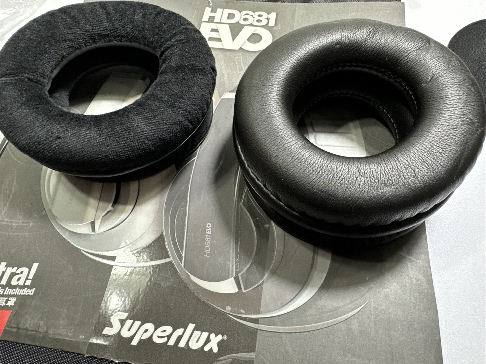 Velour Velvet Ear Pads Cushion For Superlux HD681 EVO Headphones