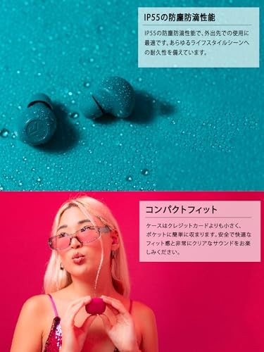 JLab Go Pop ANC Bluetooth 5.3 Wireless Earbuds Noise Cancelling IP55 Yellow