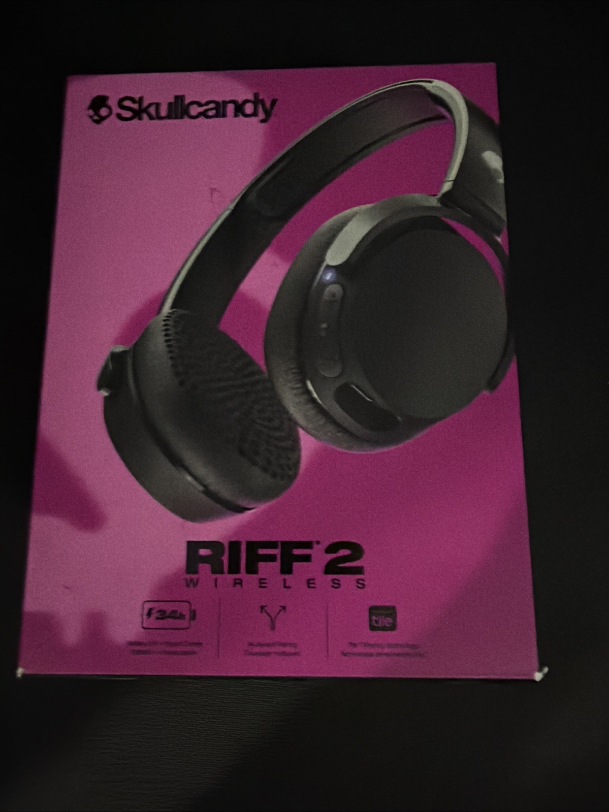 Skullcandy – Riff 2 On-Ear Wireless Headphones – True Black
