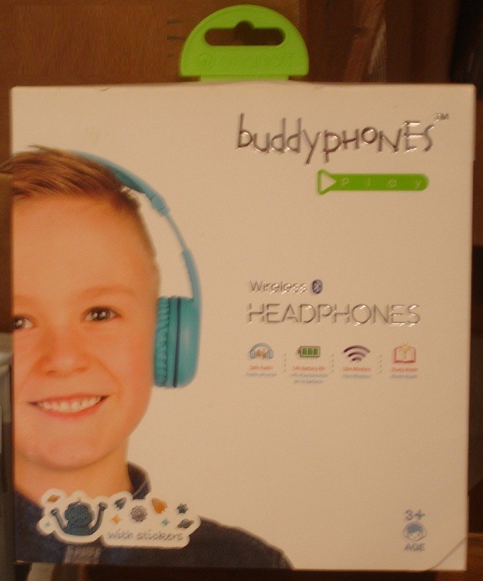 BUDDYPHONES KIDS WIRELESS HEADPHONES BRAND NEW IN BOX SAFE AUDIO GLACIER BLUE