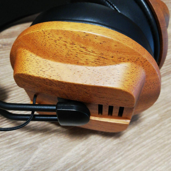 Fostex T60RP Stereo Audiophile Headphones Stereo Over Ear Wood Grain Used Japan