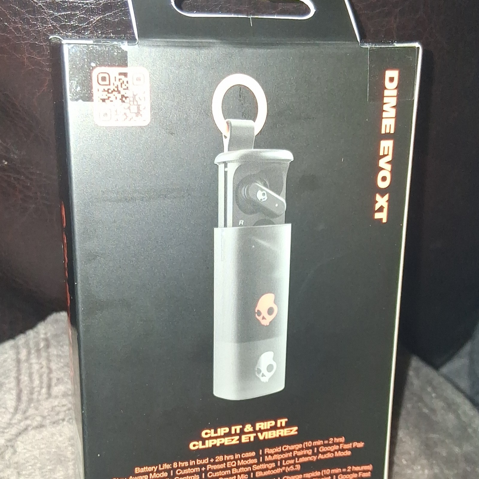 Skullcandy Dime Evo XT True Wireless Bluetooth In-Ear Earbuds Black