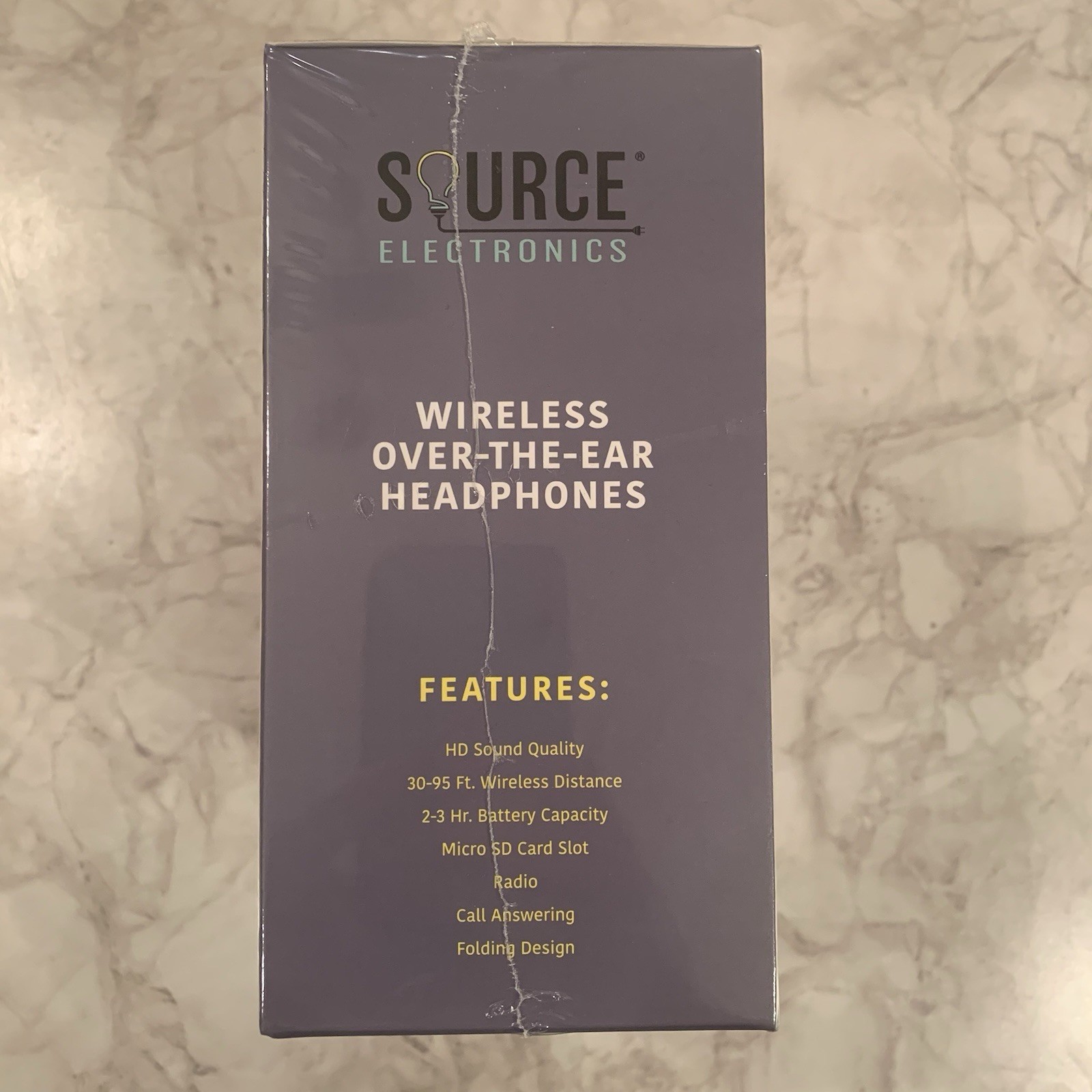 NEW Wireless Over The Ear Headphones Black Headset