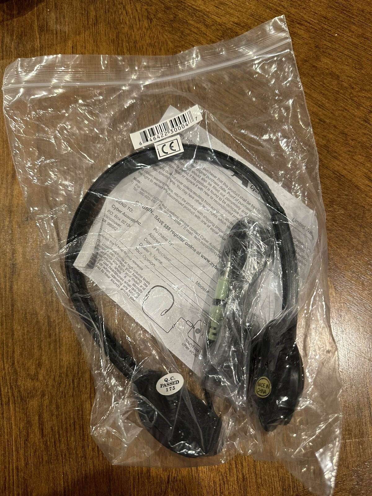Cyber Acoustics Semi-open Stereo Headphone – 20-20000 Hz – Wired ACM-70B
