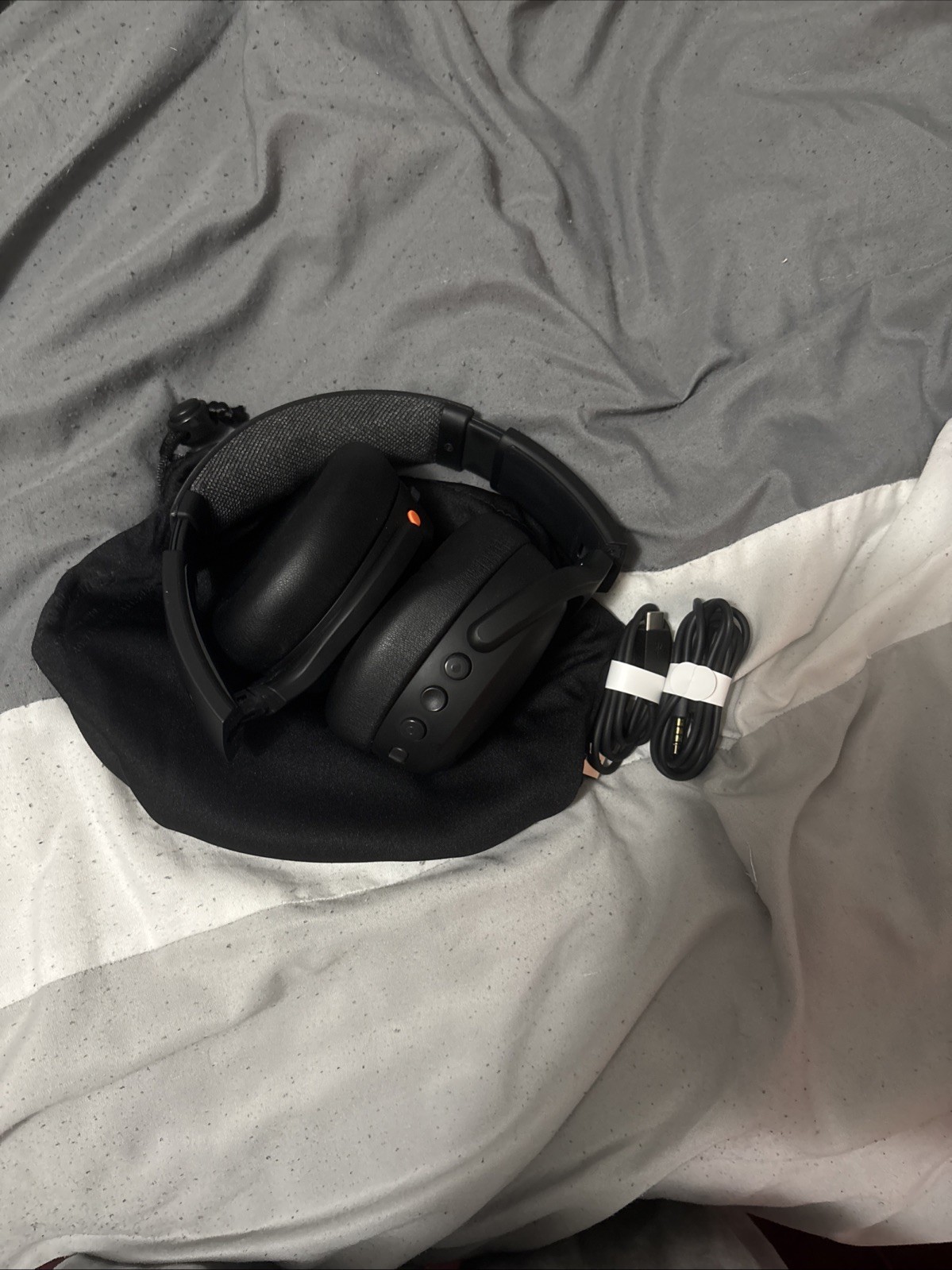 Skull crusher ANC 2 Black Bluetooth Wireless Over-Ear Headphones with Case