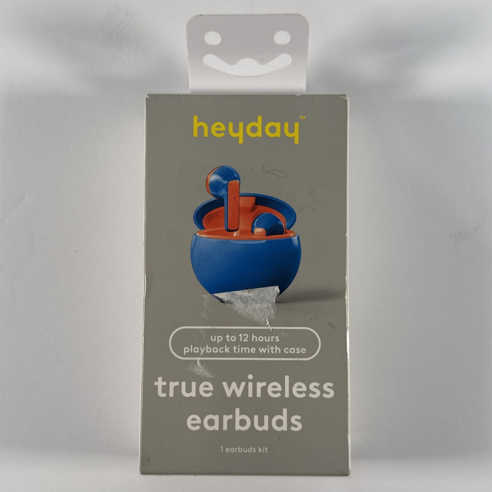 True Wireless Bluetooth Earbuds – heyday Bright Blue (blue & orange) New in box!