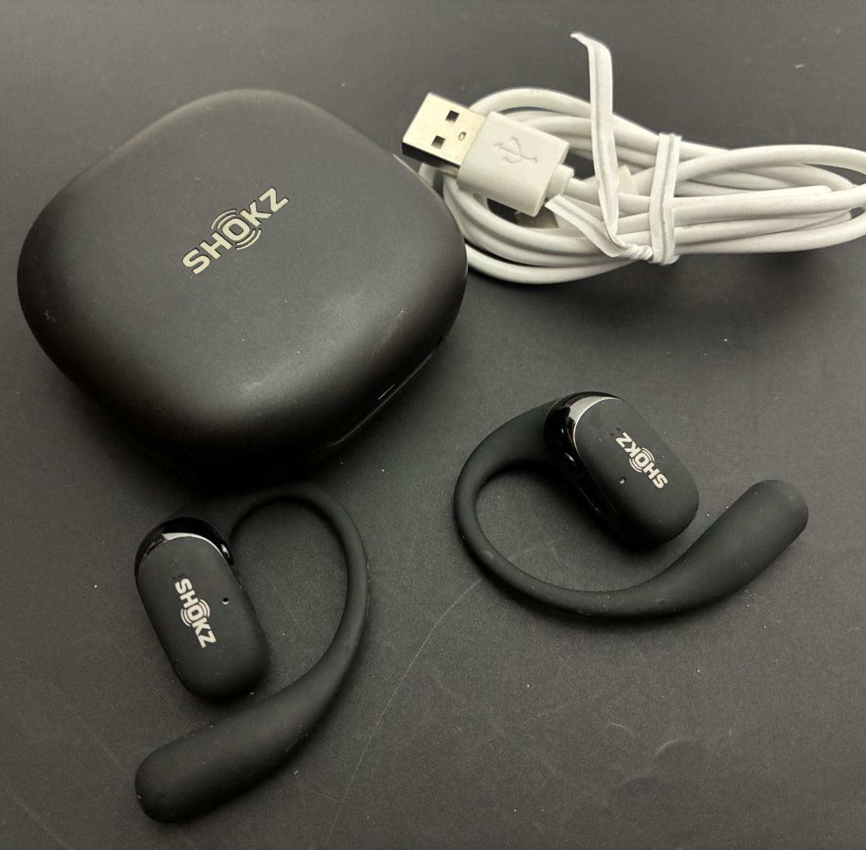Shokz T920-ST-BK-US OpenFit 2 True Wireless Bluetooth Earbuds – Black