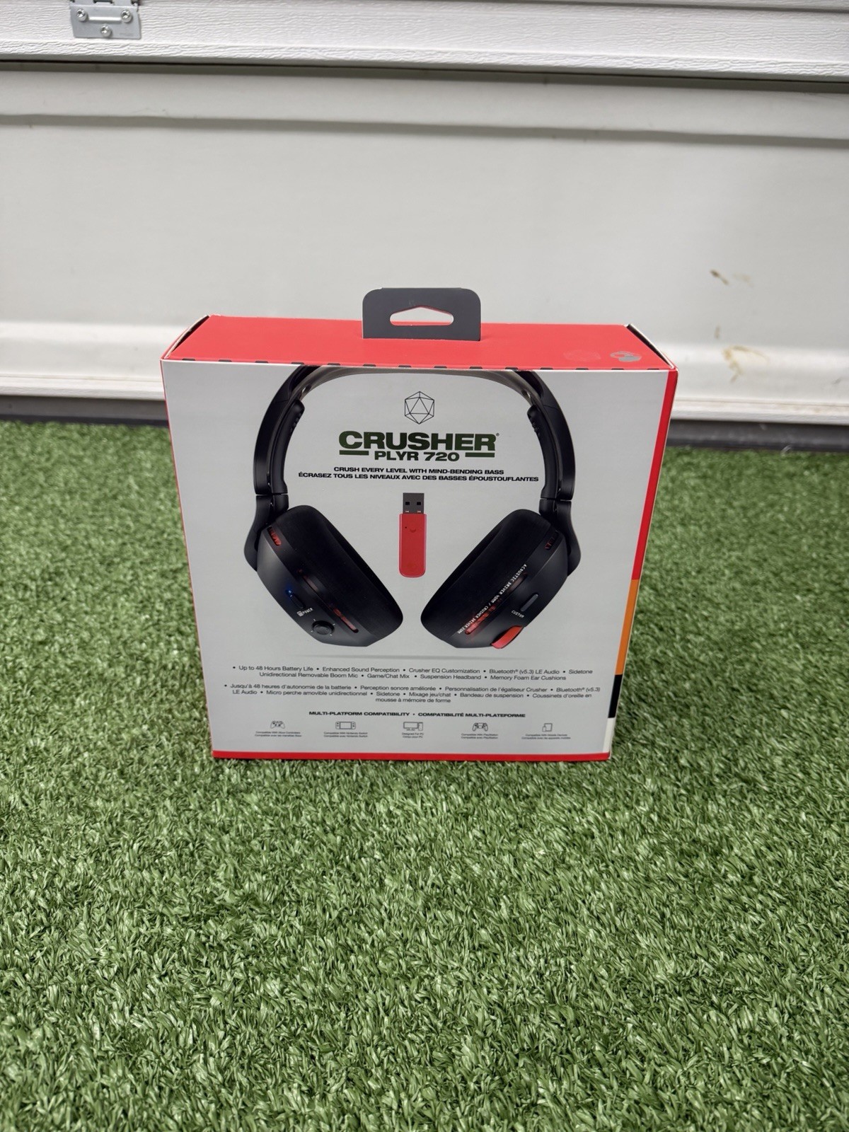 Skullcandy Crusher PLYR 720 Over-Ear Wireless Bluetooth Gaming Headset Black/Red