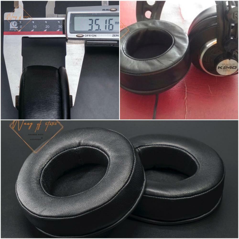 Sheepskin Leather Memory Foam EarPads For AKG K240 K240 Studio K240 MKII Headset